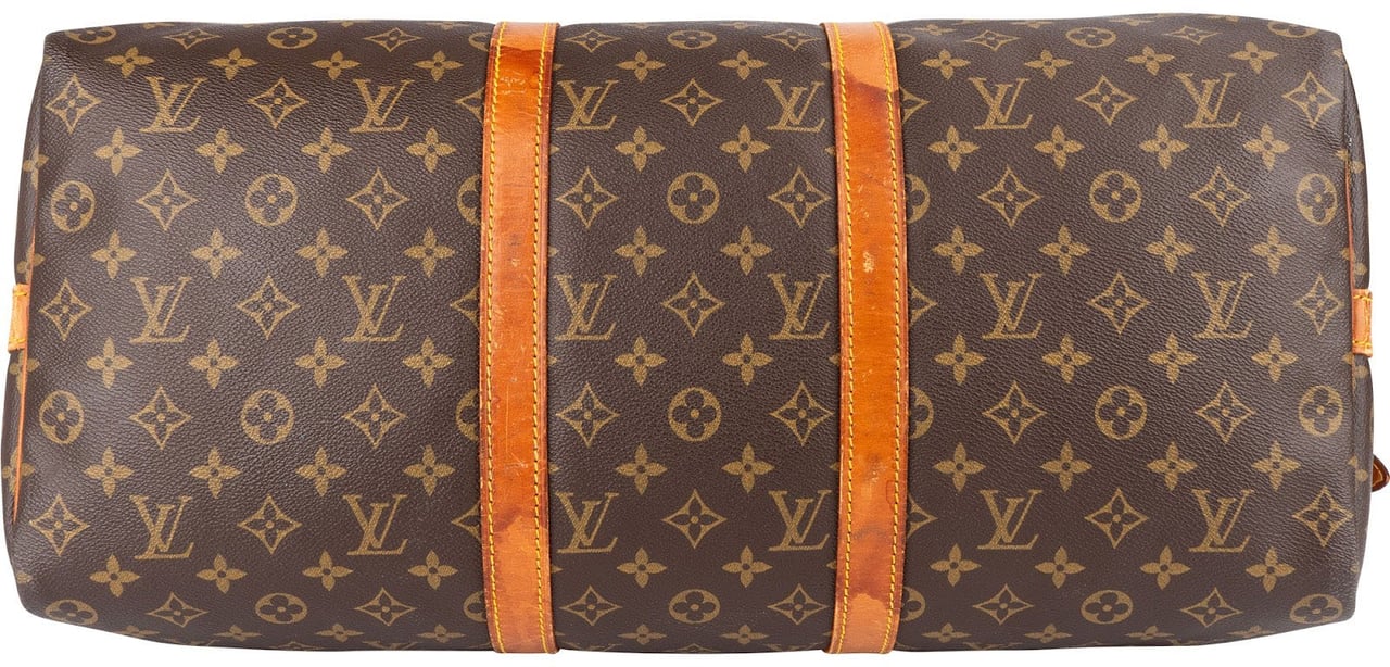 Louis Vuitton Louis Vuitton Monogram Canvas Keepall 50 Bandoulière Travel Bag Bruin