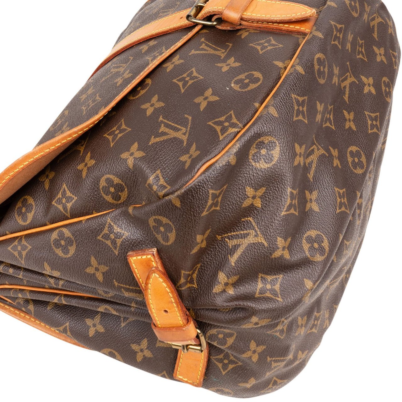 Louis Vuitton Louis Vuitton Monogram Canvas Saumur 35 Crossbody Bag Bruin