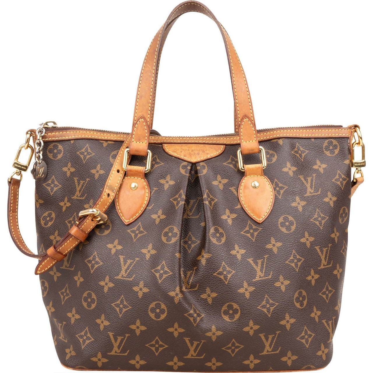 Louis Vuitton Louis Vuitton Monogram Canvas Palermo PM Handbag Bruin