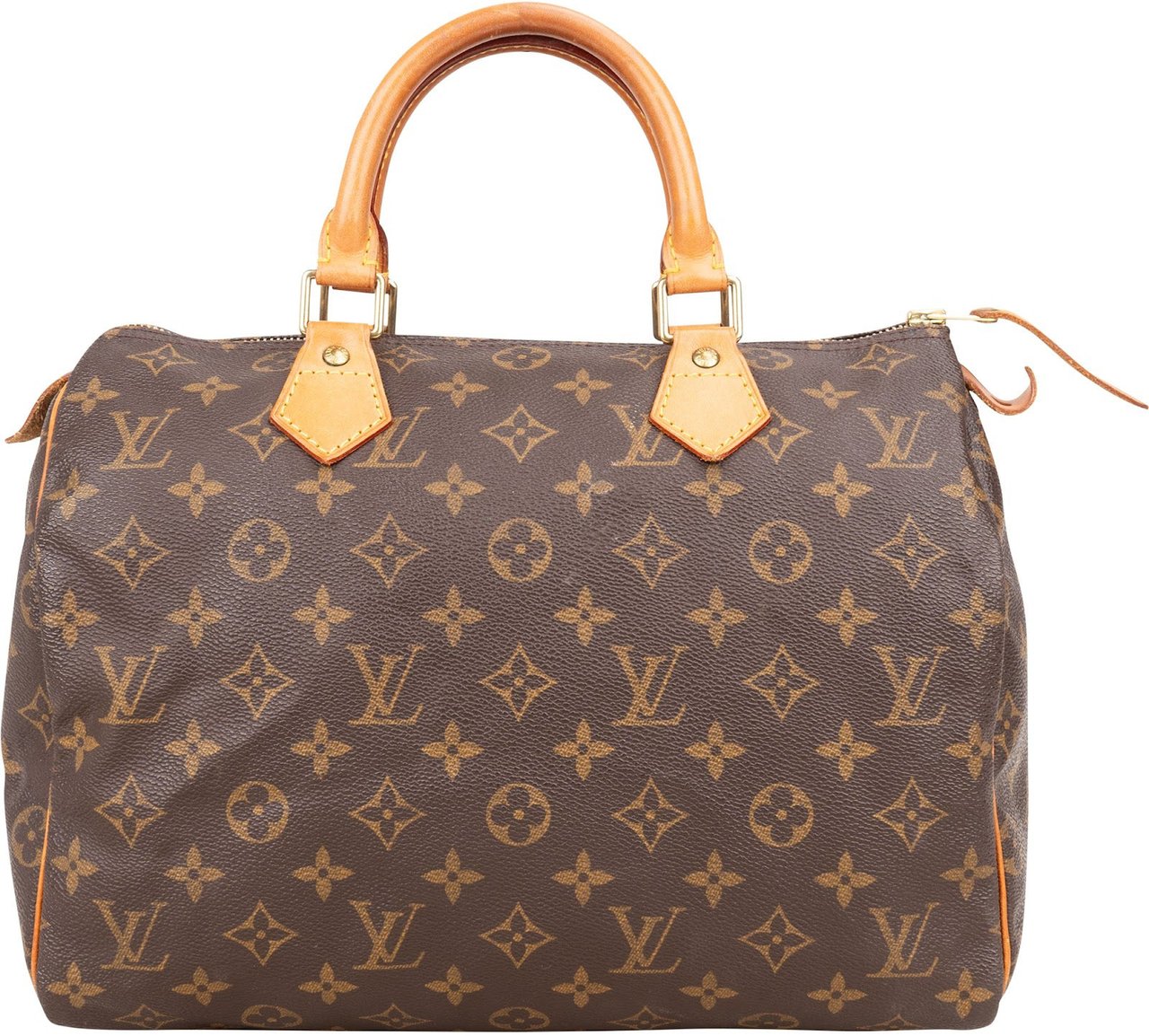 Louis Vuitton Louis Vuitton Monogram Canvas Speedy 30 Handbag Bruin