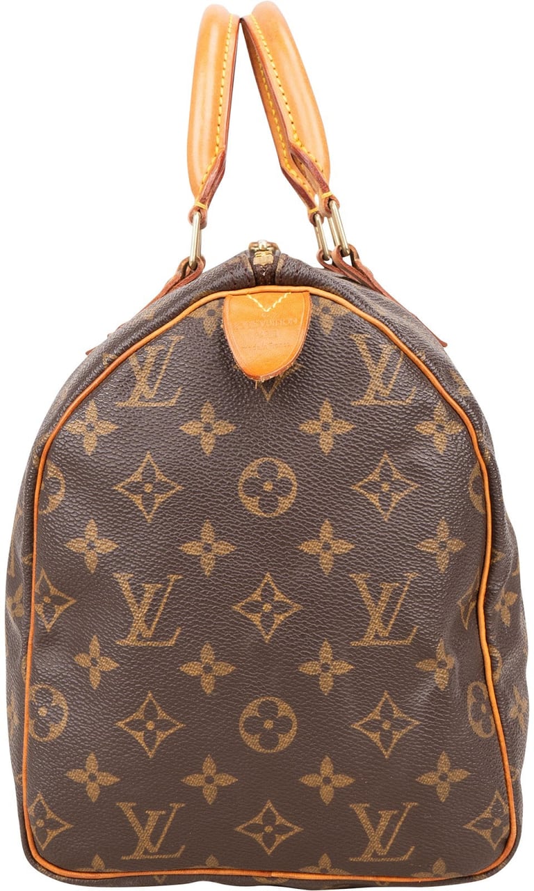 Louis Vuitton Louis Vuitton Monogram Canvas Speedy 30 Handbag Bruin