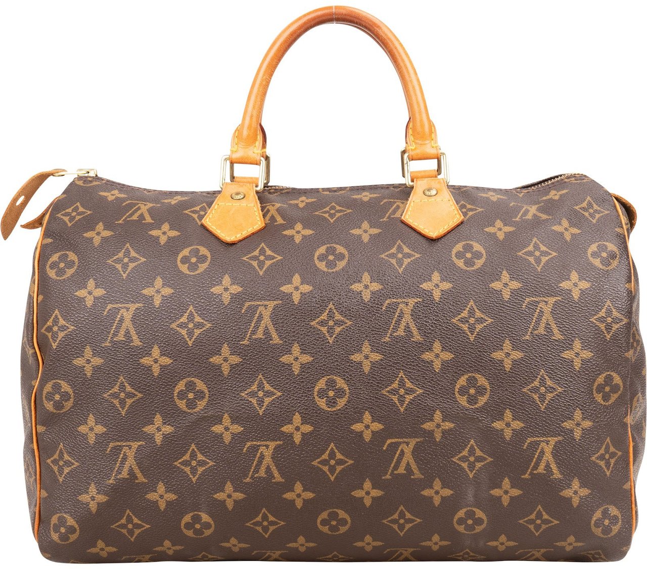 Louis Vuitton Louis Vuitton Monogram Canvas Speedy 35 Handbag Bruin