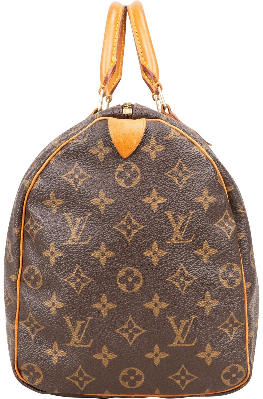 Louis Vuitton Louis Vuitton Monogram Canvas Speedy 35 Handbag Bruin