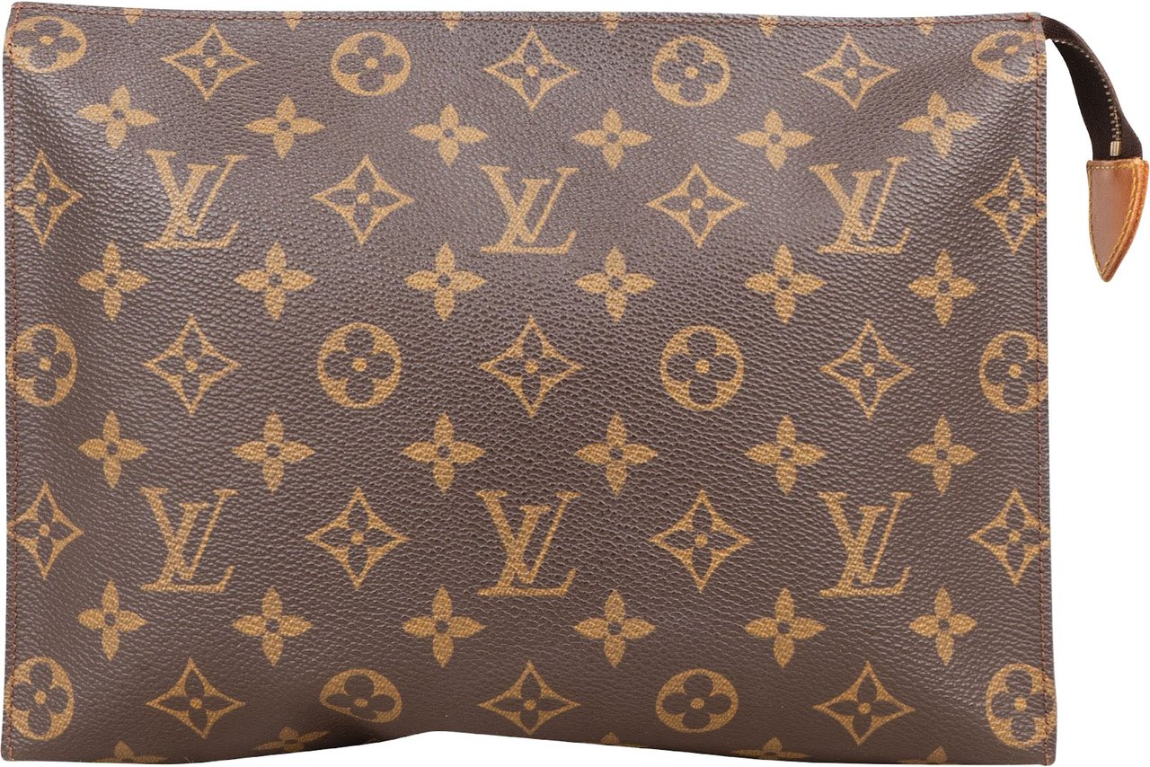 Louis Vuitton Louis Vuitton Monogram Canvas Poche Toilette 25 Clutch Bruin