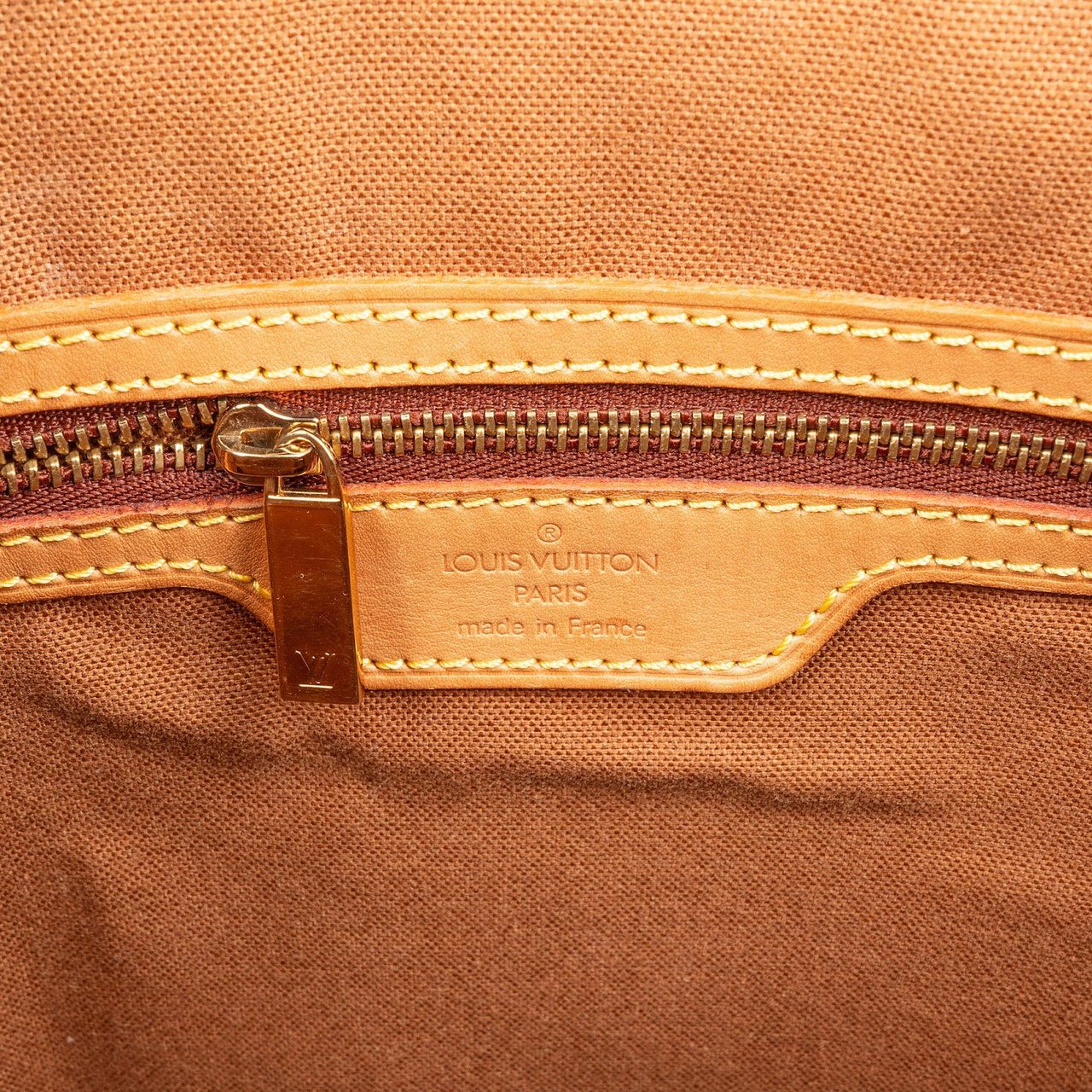 Louis Vuitton Louis Vuitton Monogram Canvas Cabas Mezzo Shoulder Bag Bruin