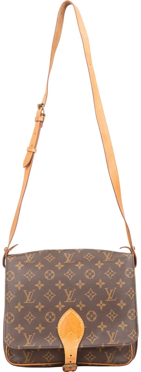 Louis Vuitton Louis Vuitton Monogram Canvas Cartouchiere GM Crossbody Bag Bruin