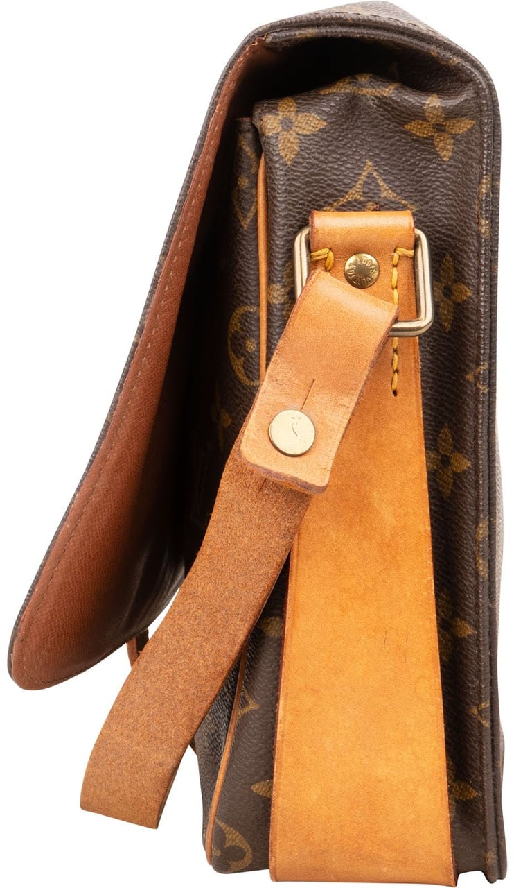 Louis Vuitton Louis Vuitton Monogram Canvas Cartouchiere GM Crossbody Bag Bruin