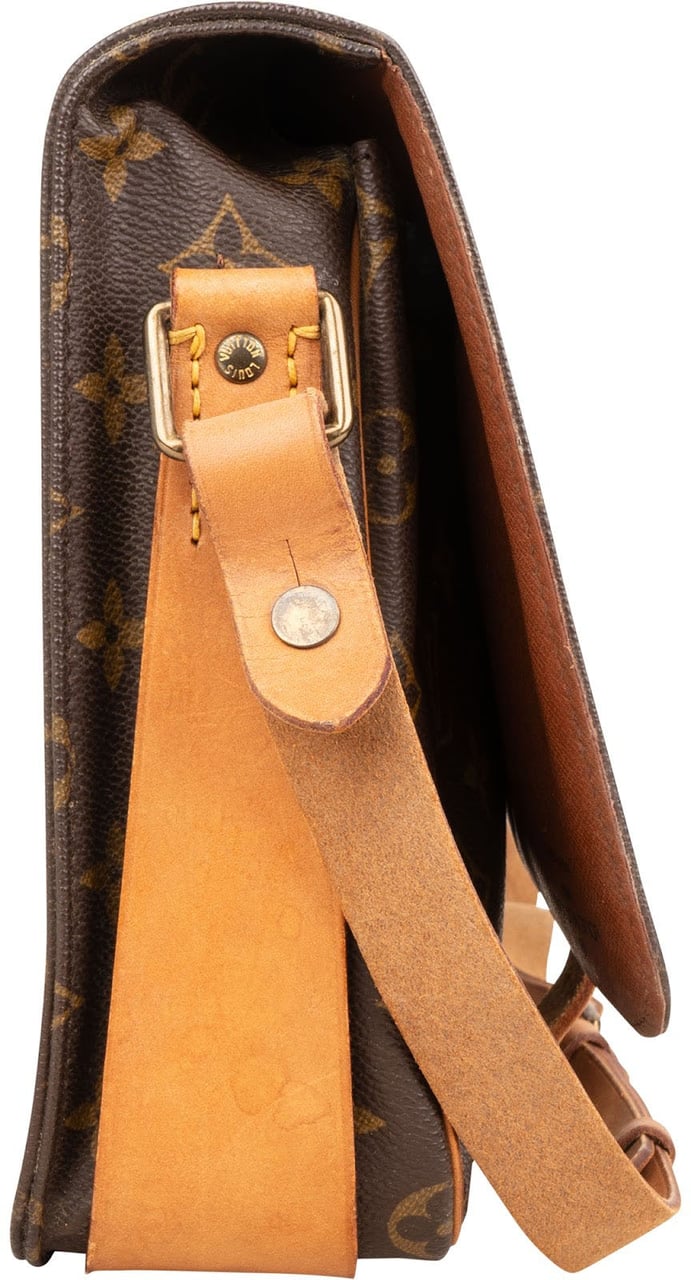 Louis Vuitton Louis Vuitton Monogram Canvas Cartouchiere GM Crossbody Bag Bruin