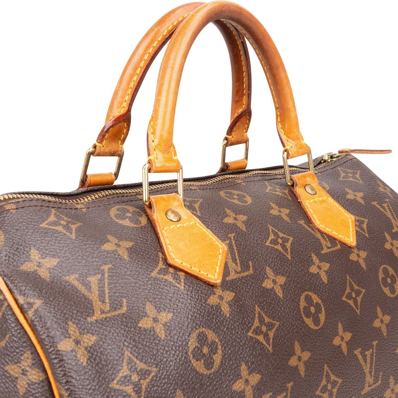 Louis Vuitton Louis Vuitton Monogram Canvas Speedy 30 Handbag Bruin