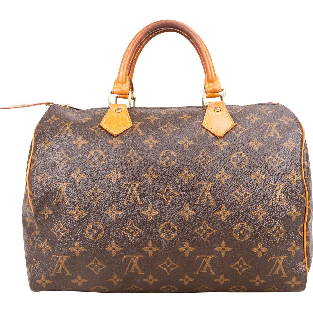 Louis Vuitton Louis Vuitton Monogram Canvas Speedy 30 Handbag Bruin
