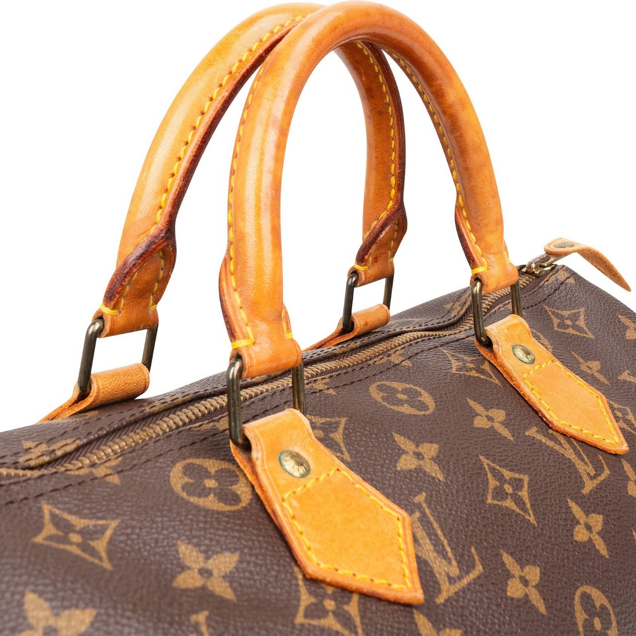 Louis Vuitton Louis Vuitton Monogram Canvas Speedy 30 Handbag Bruin