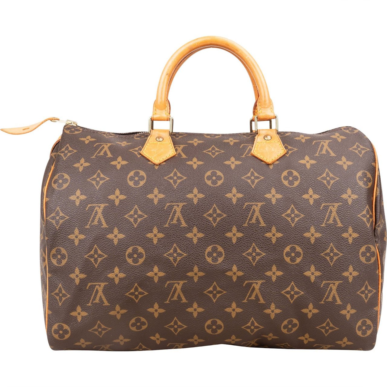 Louis Vuitton Louis Vuitton Monogram Canvas Speedy 35 Handbag Bruin