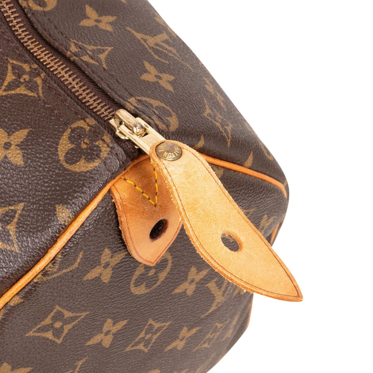 Louis Vuitton Louis Vuitton Monogram Canvas Speedy 35 Handbag Bruin