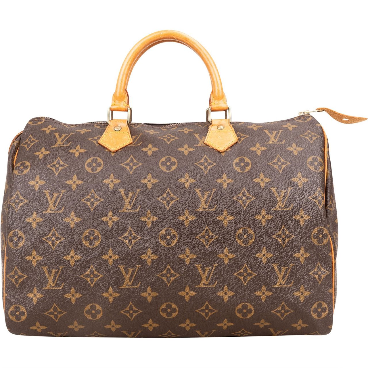 Louis Vuitton Louis Vuitton Monogram Canvas Speedy 35 Handbag Bruin