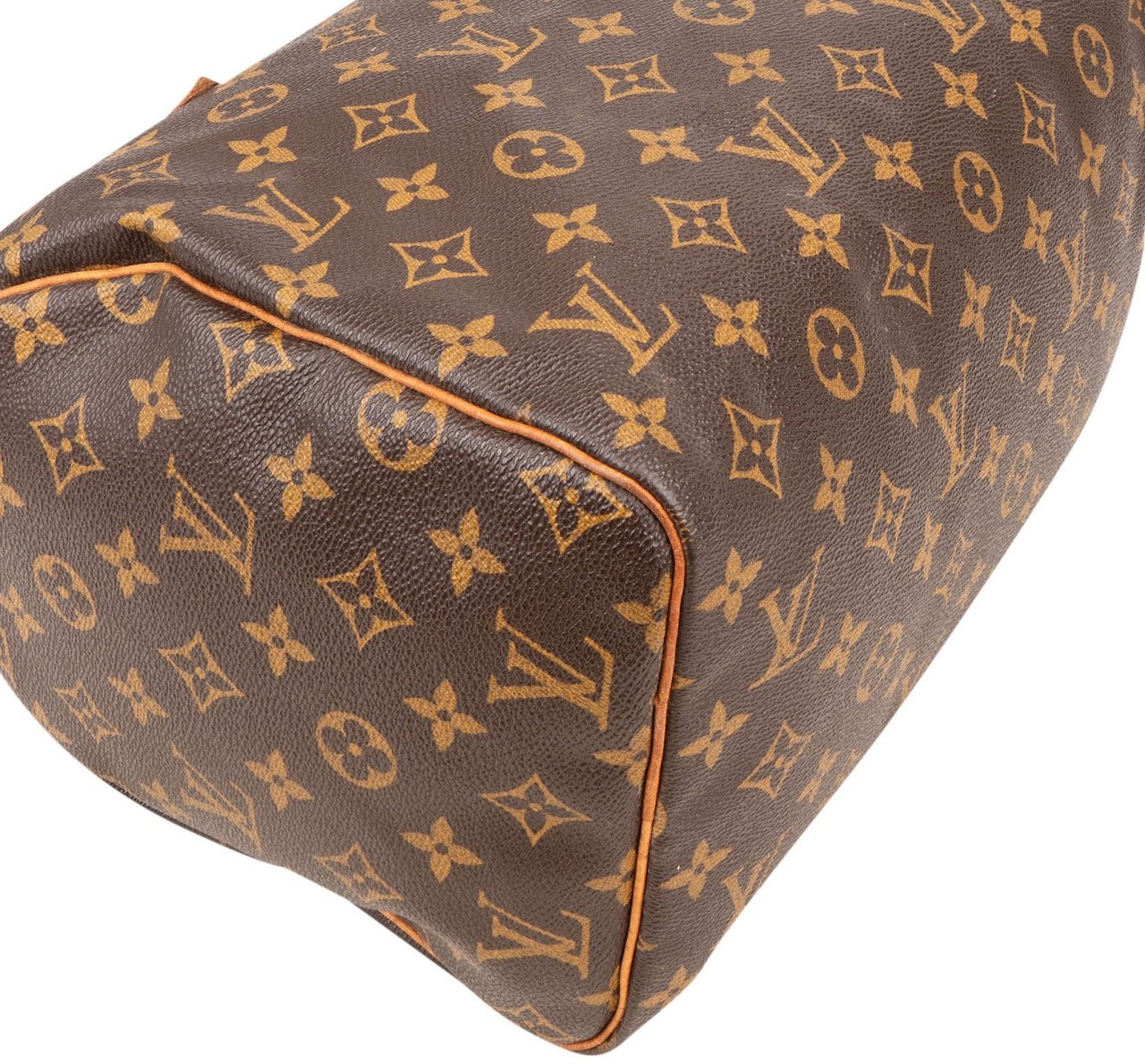 Louis Vuitton Louis Vuitton Monogram Canvas Speedy 30 Handbag Bruin