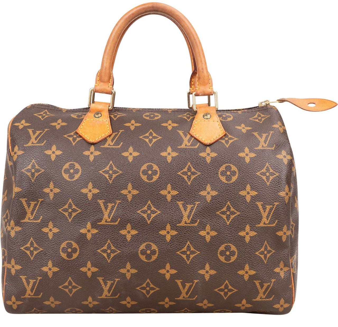 Louis Vuitton Louis Vuitton Monogram Canvas Speedy 30 Handbag Bruin