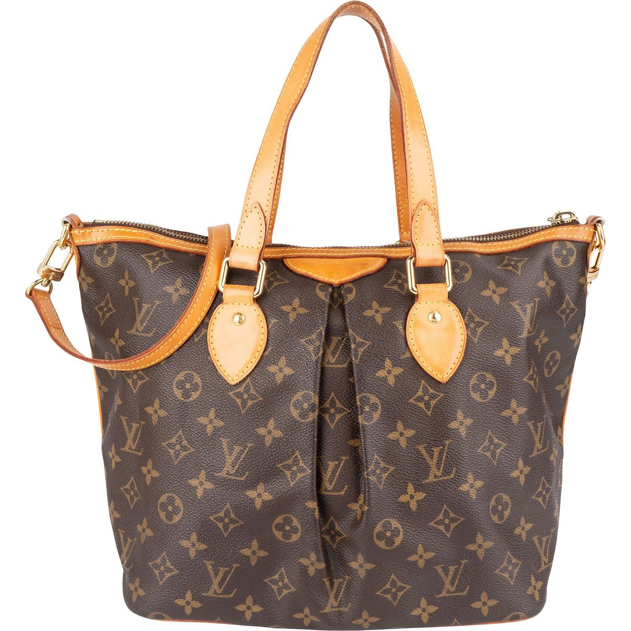 Louis Vuitton Louis Vuitton Monogram Canvas Palermo PM Handbag Bruin