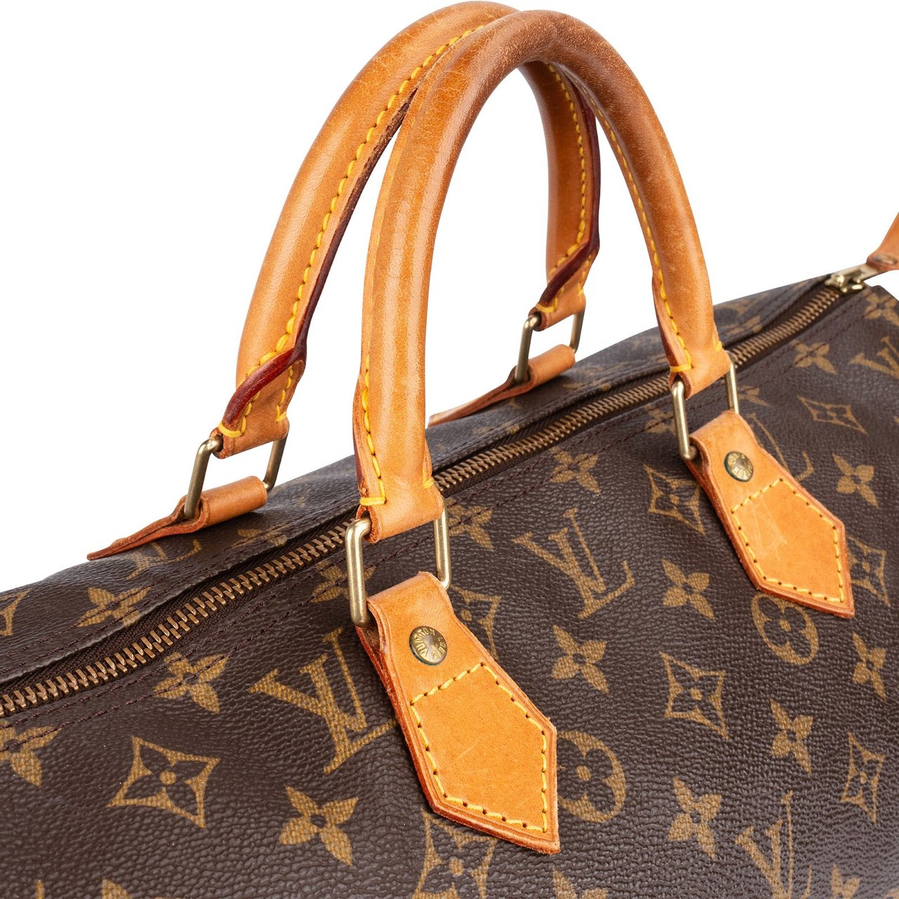 Louis Vuitton Louis Vuitton Monogram Canvas Speedy 40 Handbag Bruin