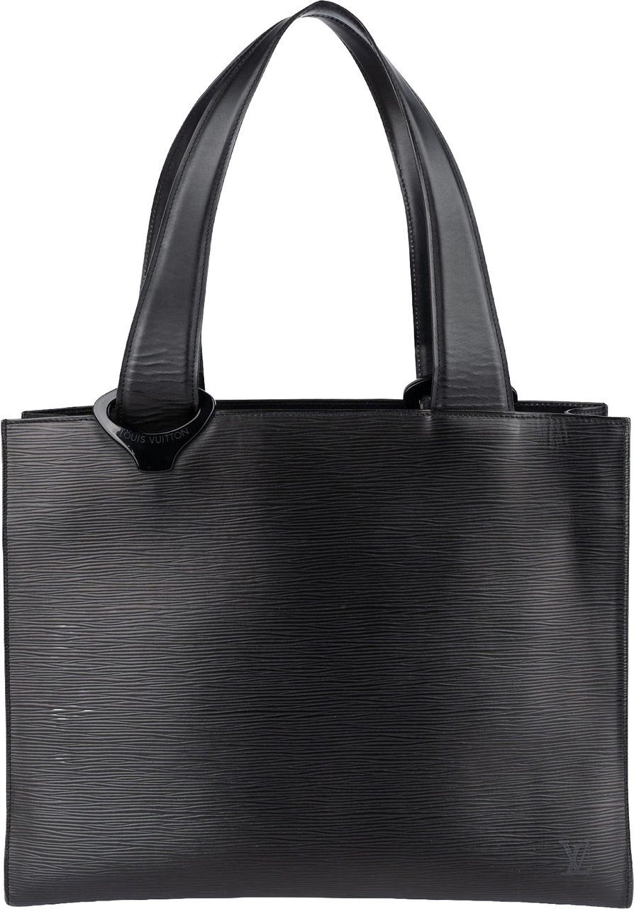 Louis Vuitton Louis Vuitton Noir Epi Leather Gemeaux Shoulder Bag Zwart