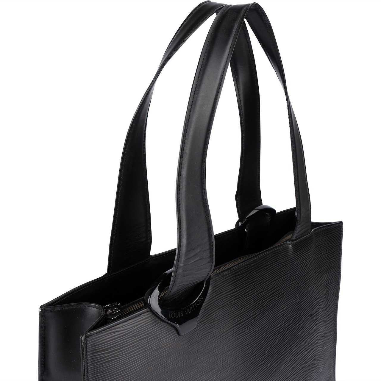 Louis Vuitton Louis Vuitton Noir Epi Leather Gemeaux Shoulder Bag Zwart