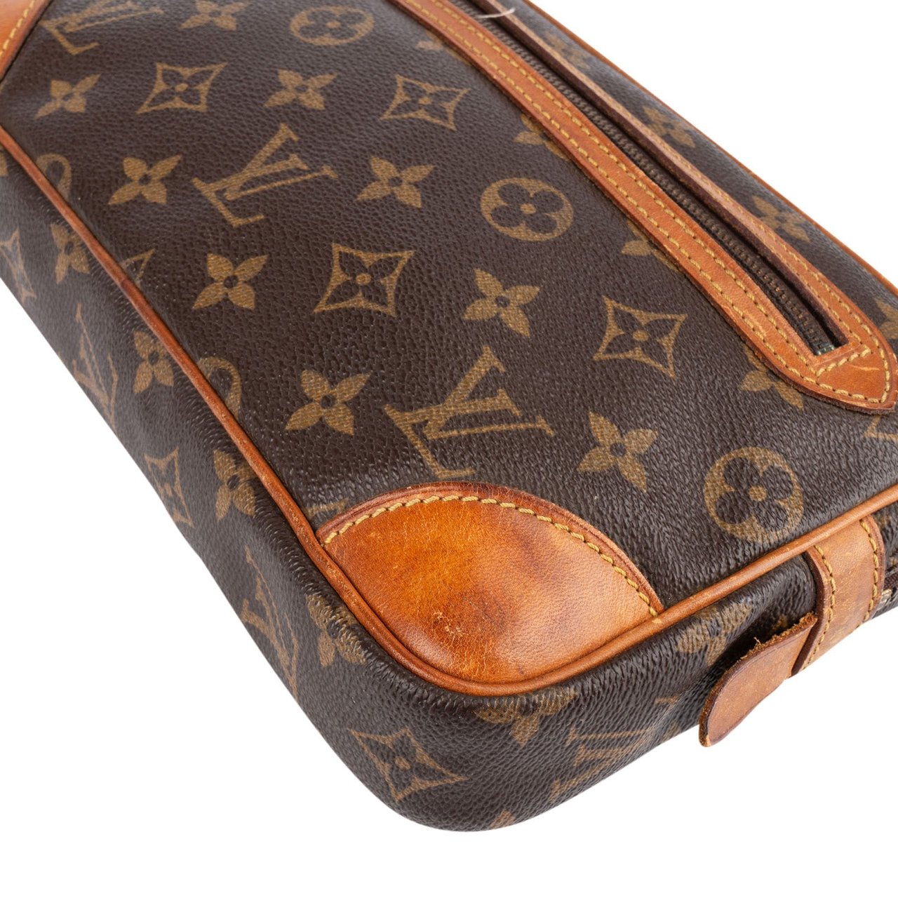 Louis Vuitton Louis Vuitton Monogram Canvas Marly Dragonne Clutch Bruin