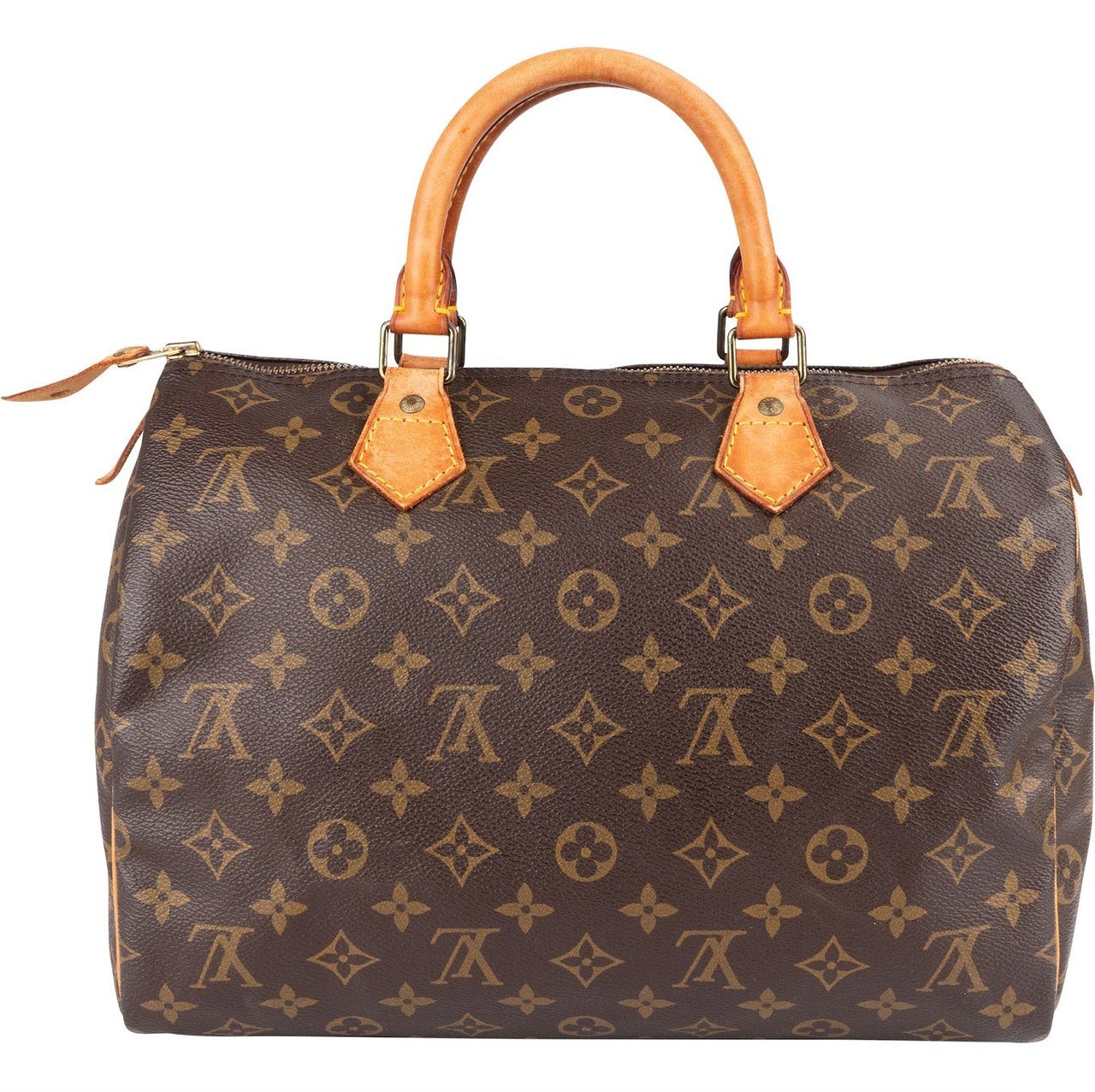 Louis Vuitton Louis Vuitton Monogram Canvas Speedy 30 Handbag Bruin