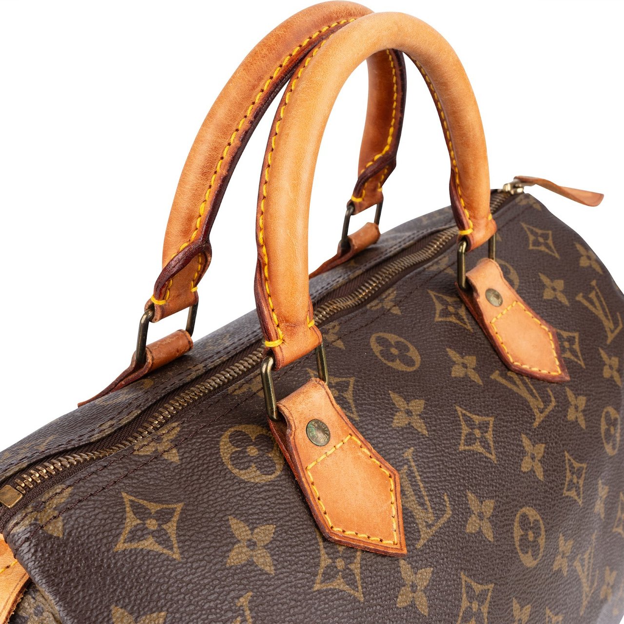 Louis Vuitton Louis Vuitton Monogram Canvas Speedy 30 Handbag Bruin