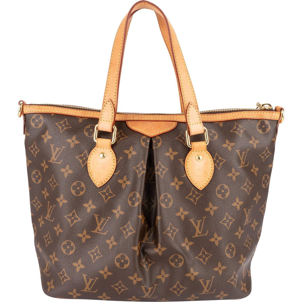 Louis Vuitton Monogram Canvas Palermo PM Handbag Bruin