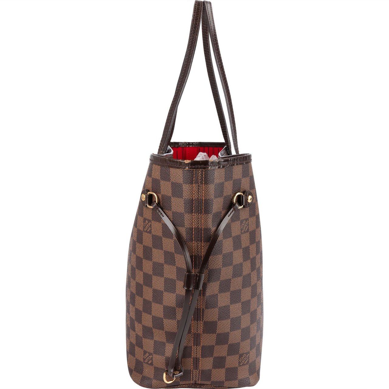 Louis Vuitton Louis Vuitton Monogram Damier Ebene Canvas Neverfull MM Shoulder Bag Bruin