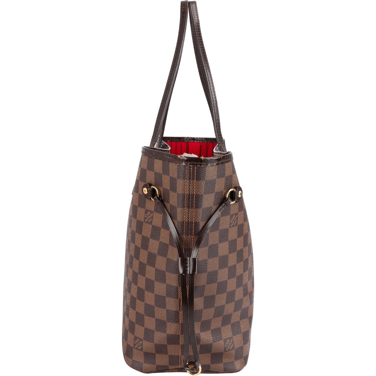 Louis Vuitton Louis Vuitton Monogram Damier Ebene Canvas Neverfull MM Shoulder Bag Bruin