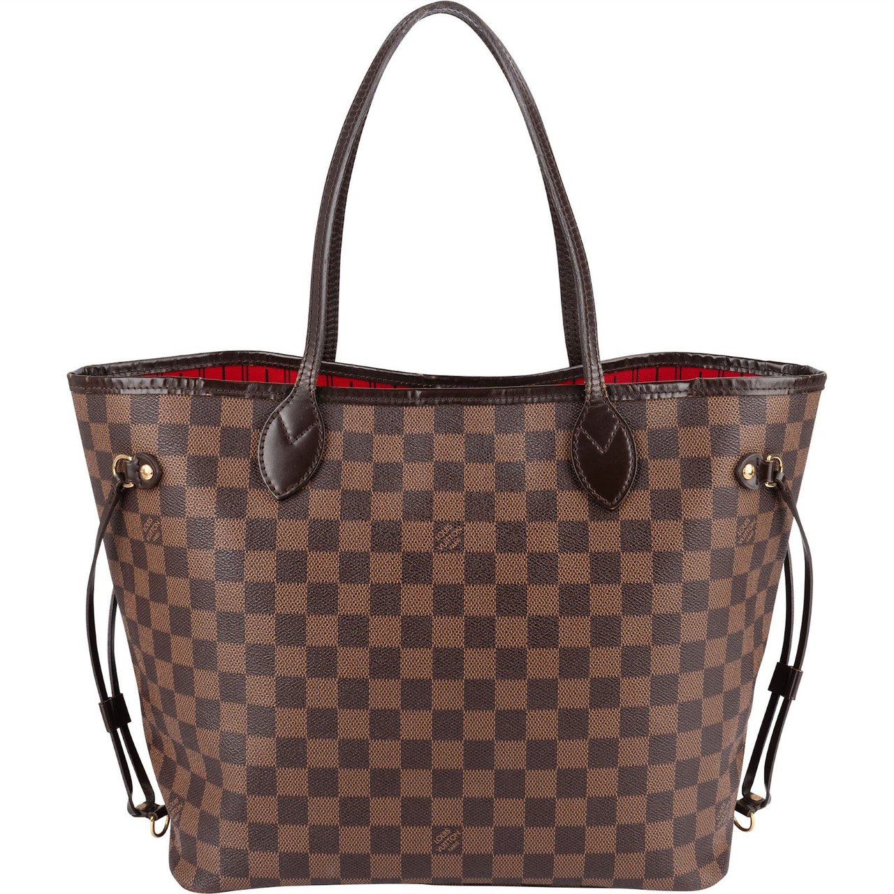 Louis Vuitton Louis Vuitton Monogram Damier Ebene Canvas Neverfull MM Shoulder Bag Bruin