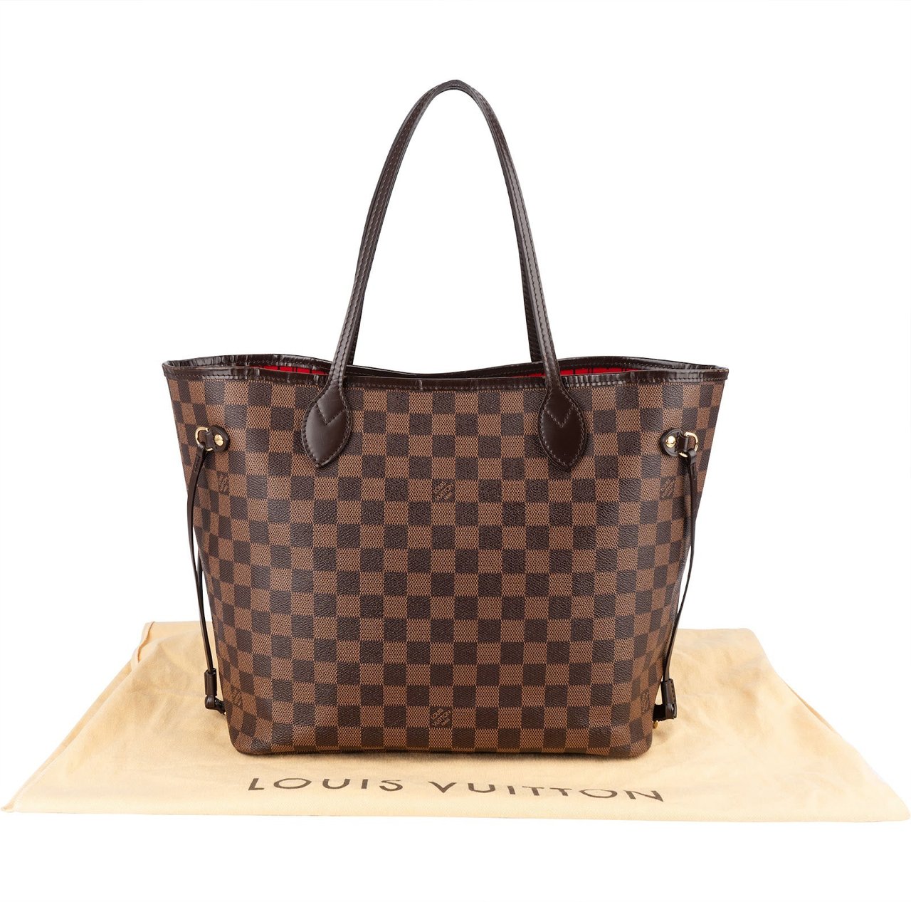 Louis Vuitton Louis Vuitton Monogram Damier Ebene Neverfull MM Shoulder Bag Bruin