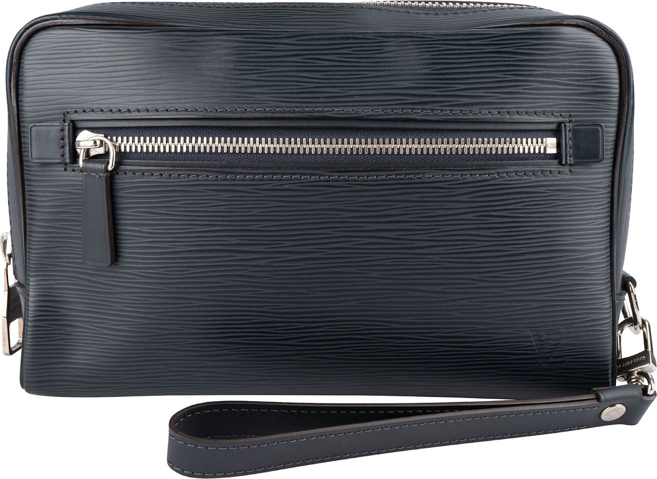 Louis Vuitton Louis Vuitton Epi Leather Kasia Clutch Bag Zwart