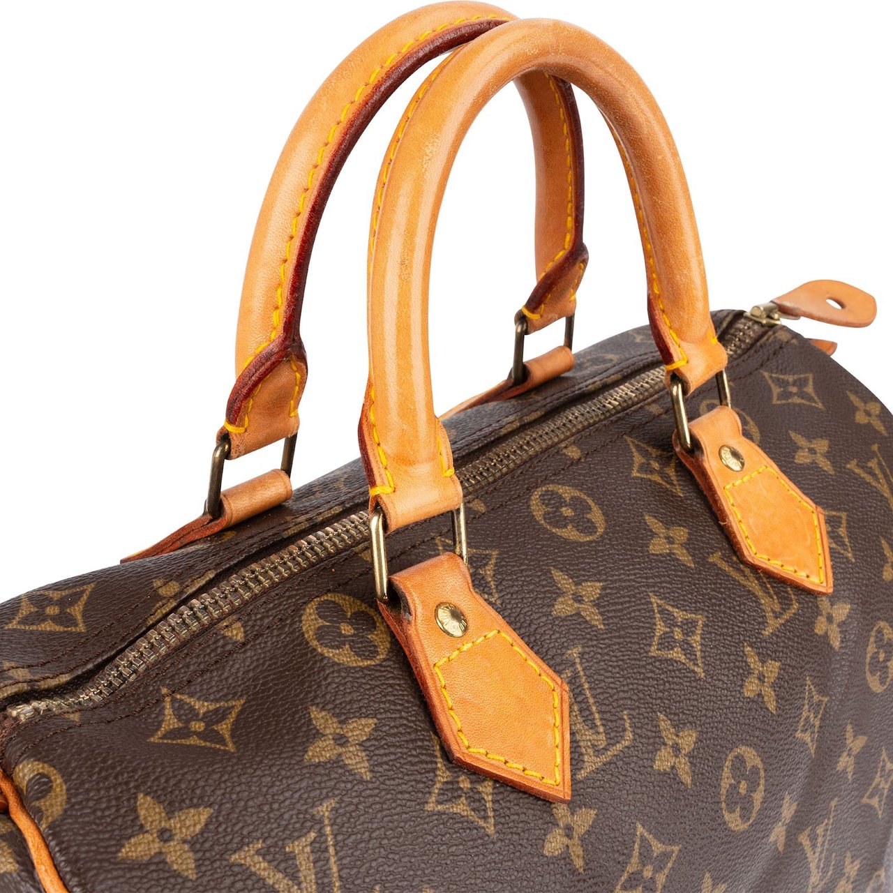 Louis Vuitton Louis Vuitton Monogram Canvas Speedy 30 Handbag Bruin