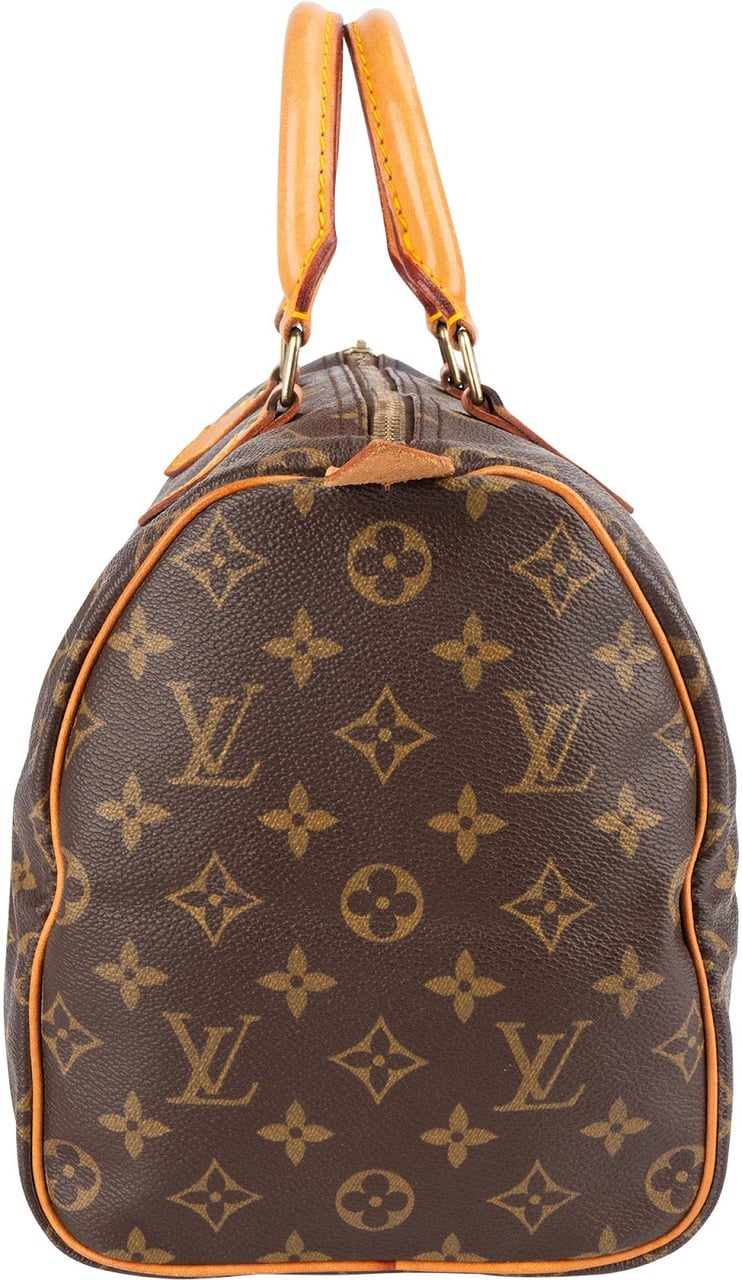 Louis Vuitton Louis Vuitton Monogram Canvas Speedy 30 Handbag Bruin