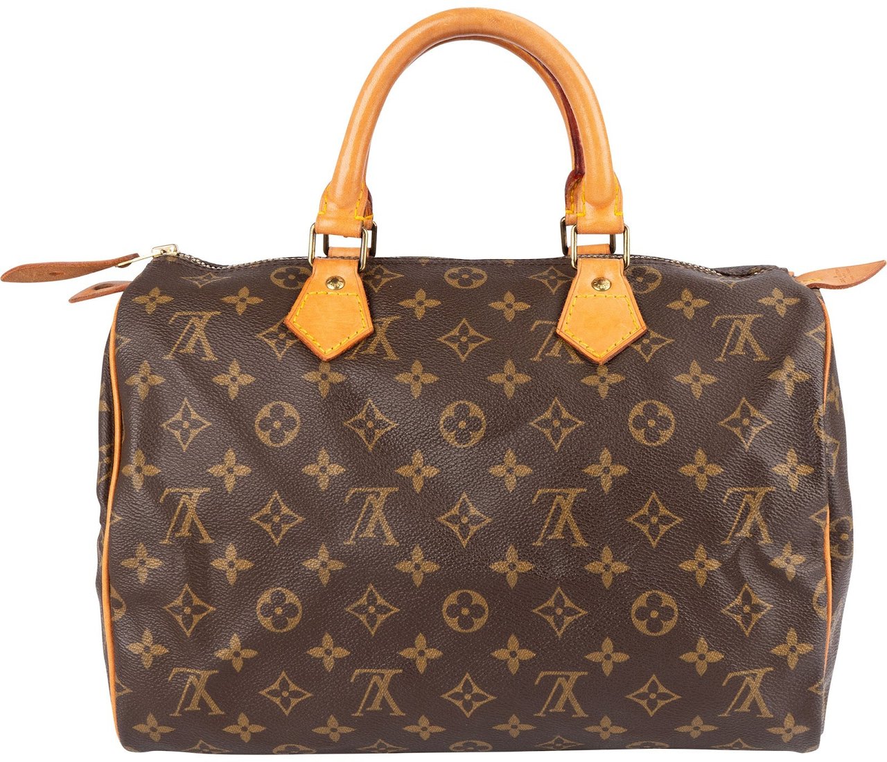 Louis Vuitton Louis Vuitton Monogram Canvas Speedy 30 Handbag Bruin