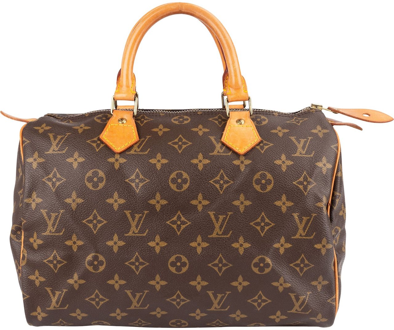 Louis Vuitton Louis Vuitton Monogram Canvas Speedy 30 Handbag Bruin
