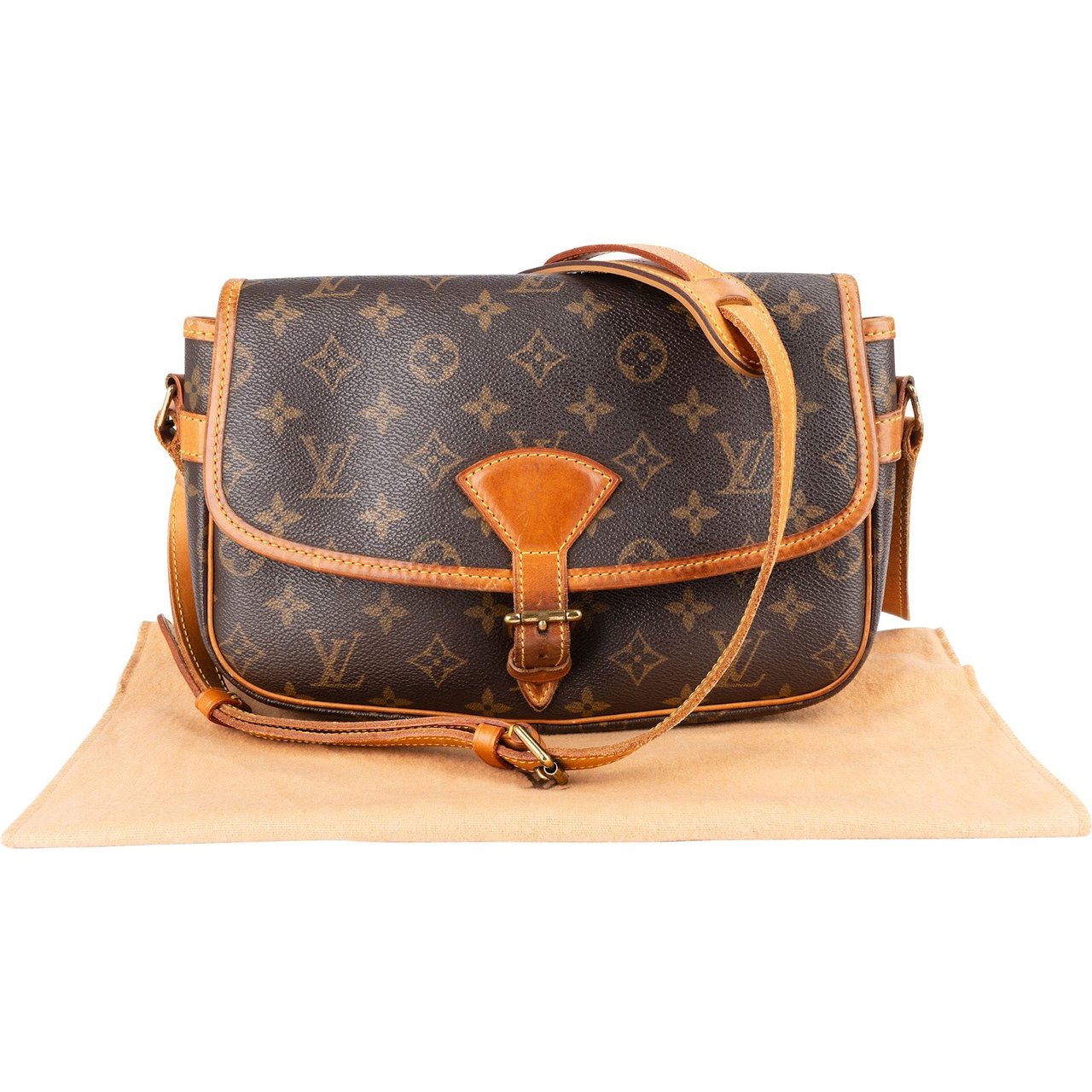 Louis Vuitton Louis Vuitton Monogram Canvas Sologne Crossbody Bag Bruin