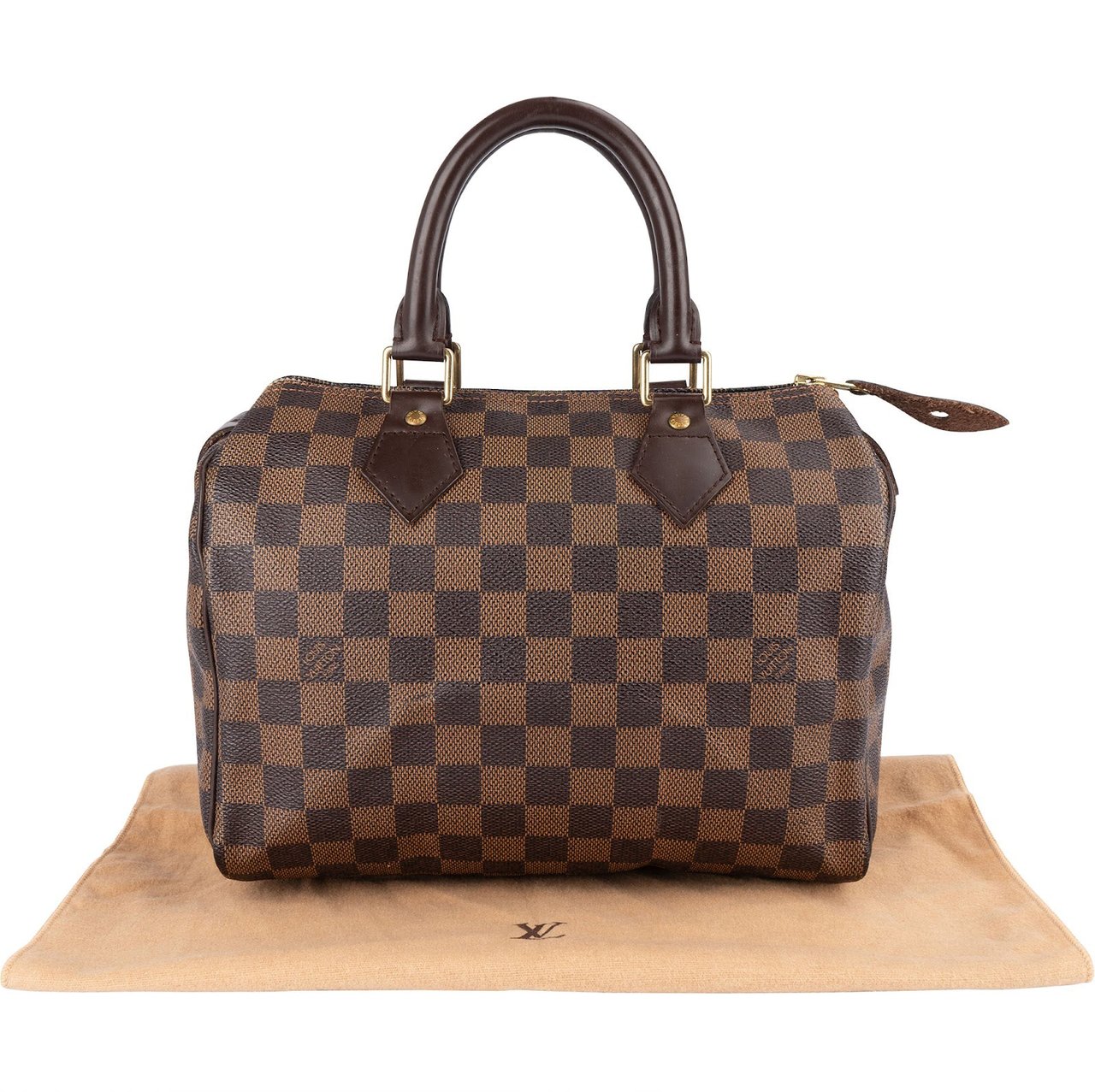 Louis Vuitton Louis Vuitton Monogram Damier Ebene Speedy 25 Handbag Bruin