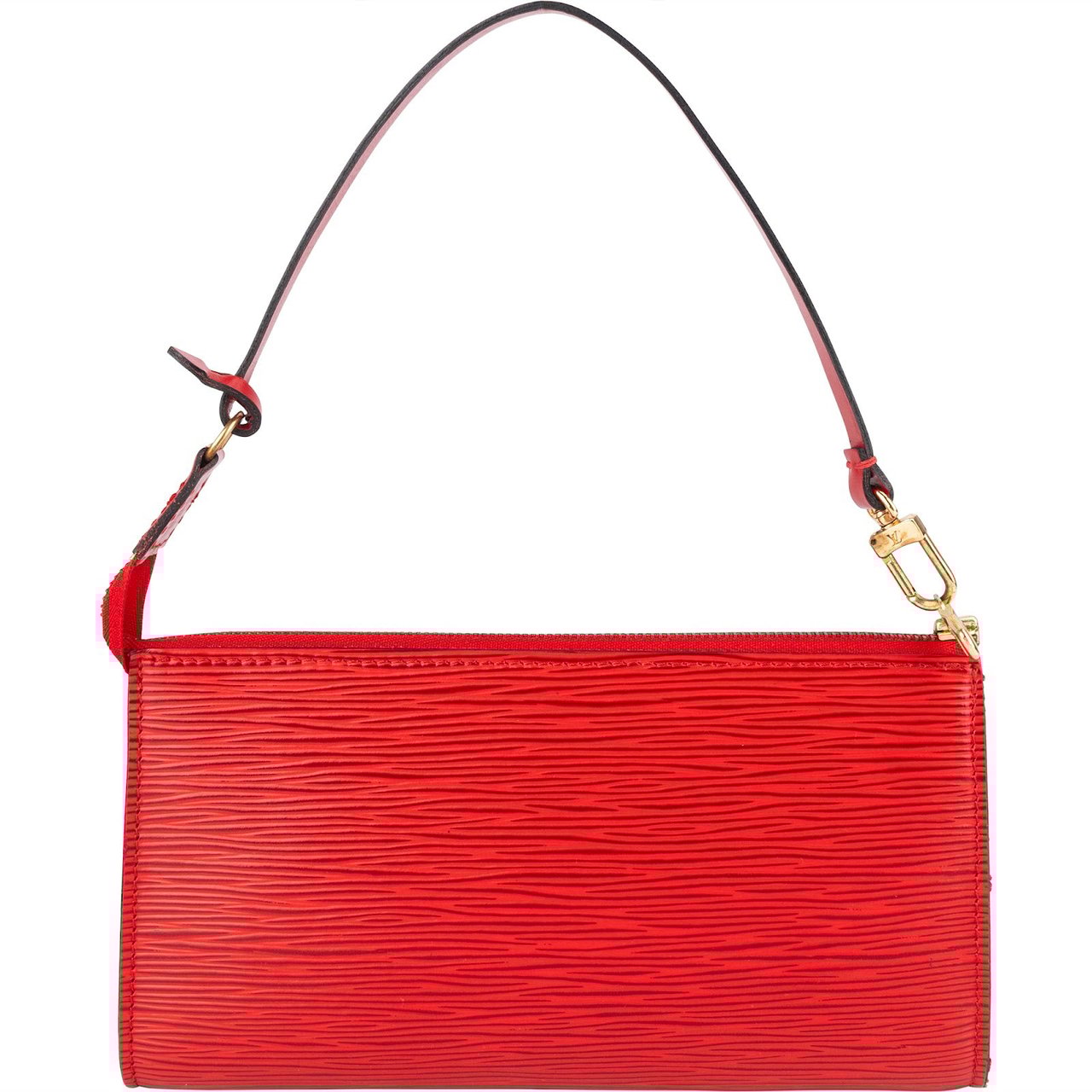 Louis Vuitton Louis Vuitton Red Epi Leather Pochette Accessoires Handbag Rood