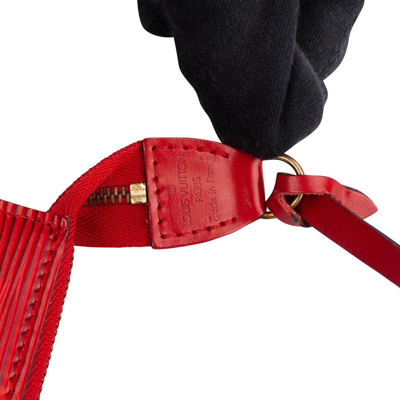 Louis Vuitton Red Epi Leather Pochette Accessoires Handbag Rood