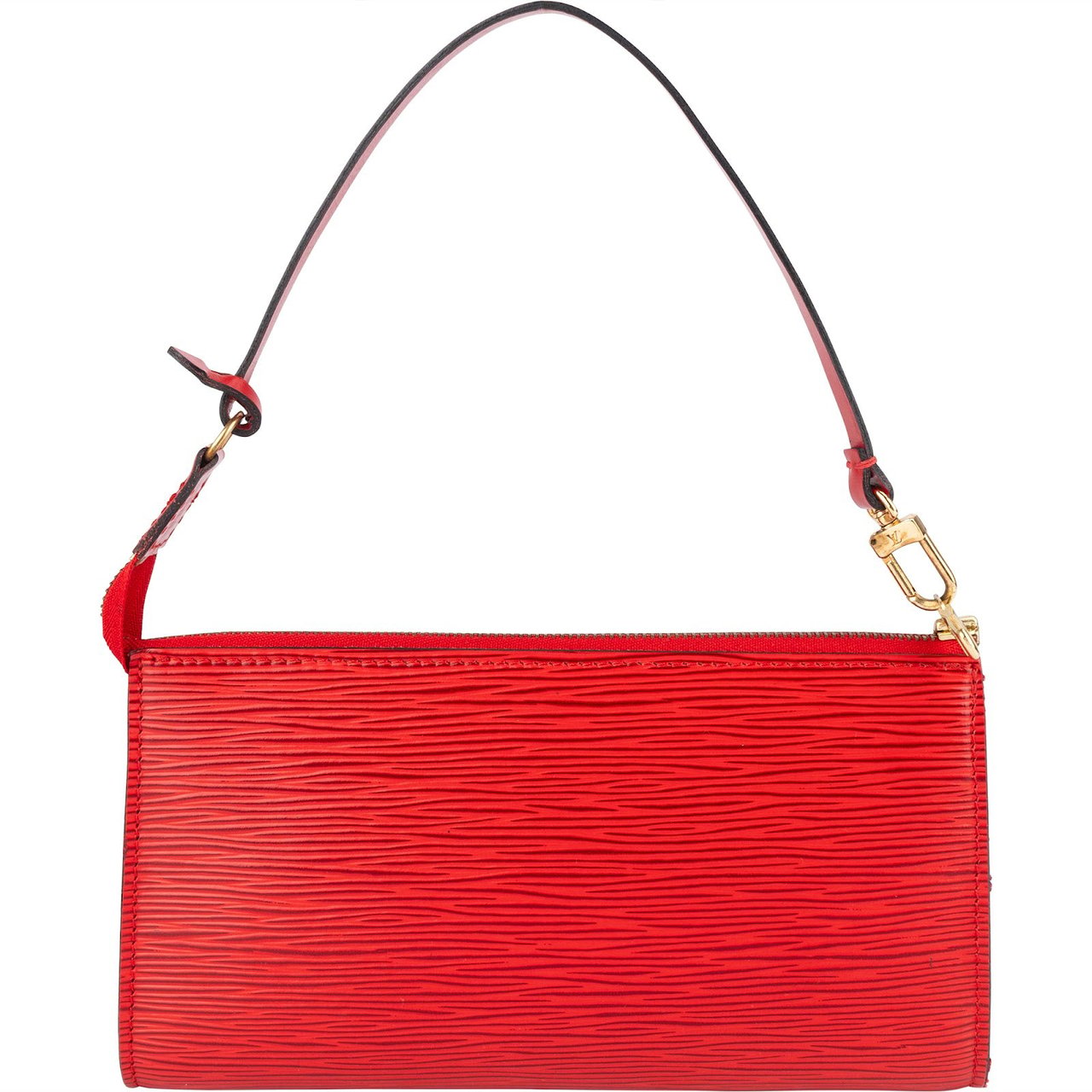 Louis Vuitton Red Epi Leather Pochette Accessoires Handbag Rood