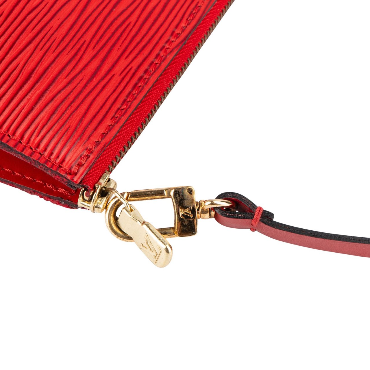 Louis Vuitton Red Epi Leather Pochette Accessoires Handbag Rood