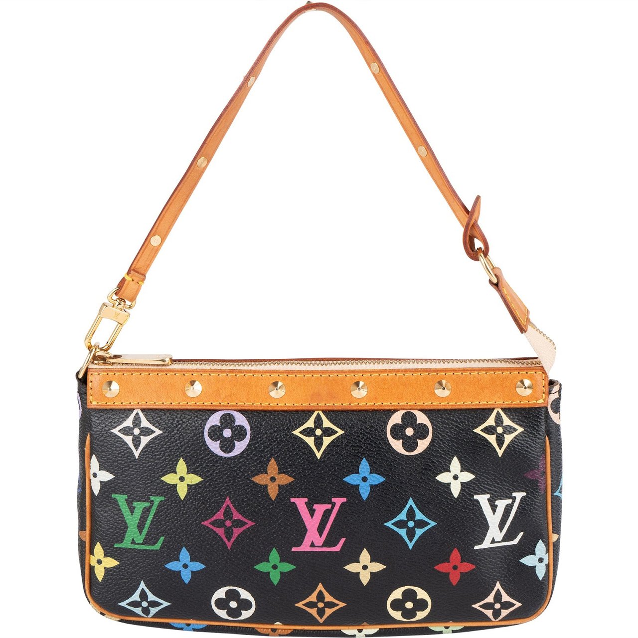 Louis Vuitton Louis Vuitton Canvas Multicolor Monogram Pochette Accessoires Handbag Zwart