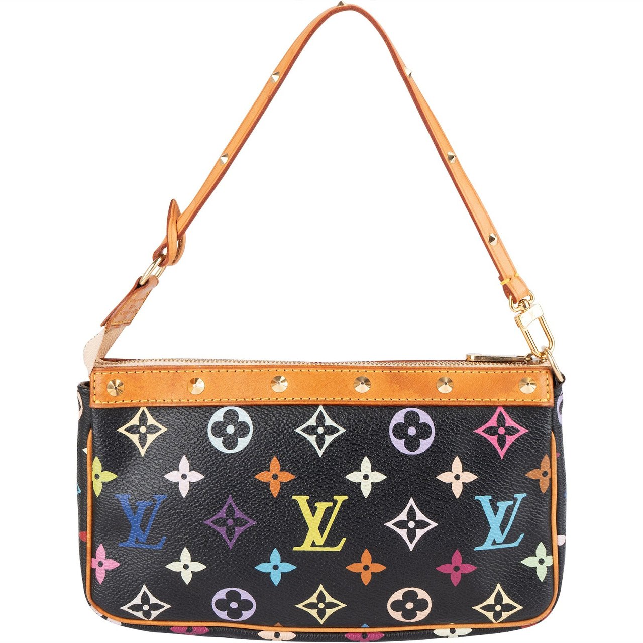 Louis Vuitton Louis Vuitton Canvas Multicolor Monogram Pochette Accessoires Handbag Zwart