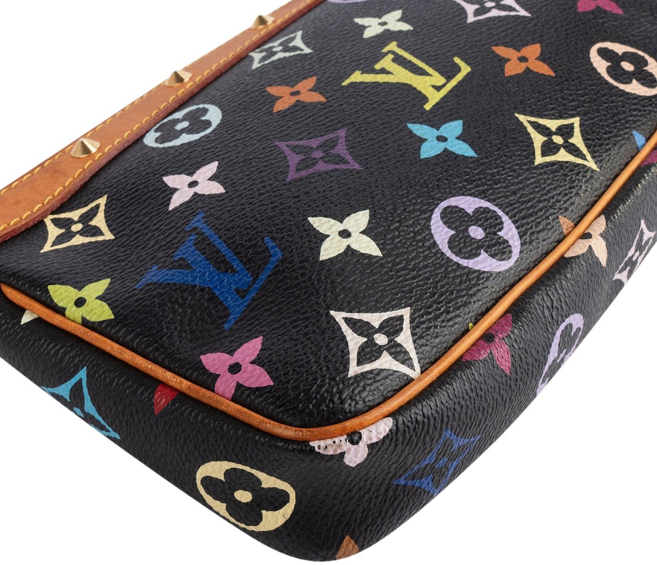 Louis Vuitton Louis Vuitton Canvas Multicolor Monogram Pochette Accessoires Handbag Zwart