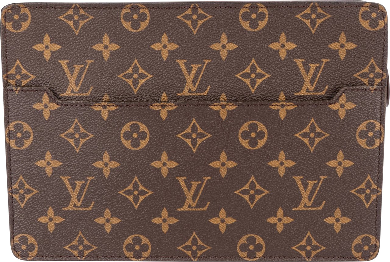 Louis Vuitton Louis Vuitton Monogram Canvas Pochette Homme Clutch Bruin