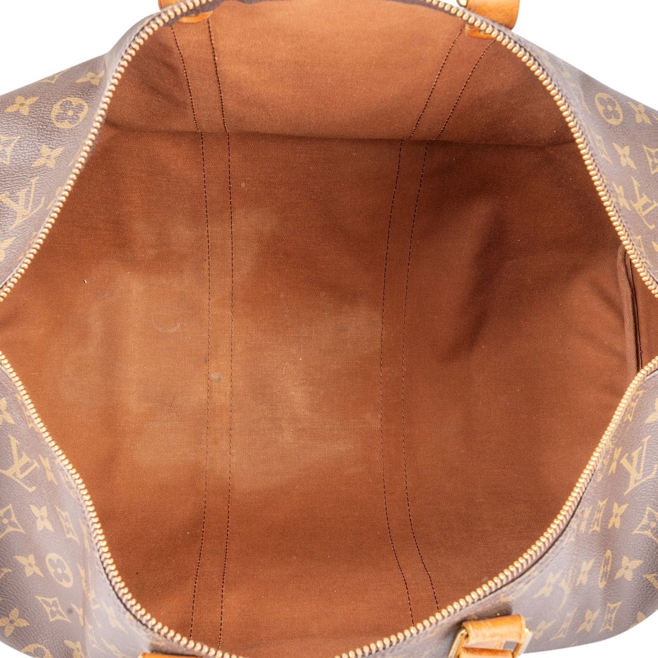 Louis Vuitton Louis Vuitton Monogram Canvas Keepall 50 Travel Bag Bruin