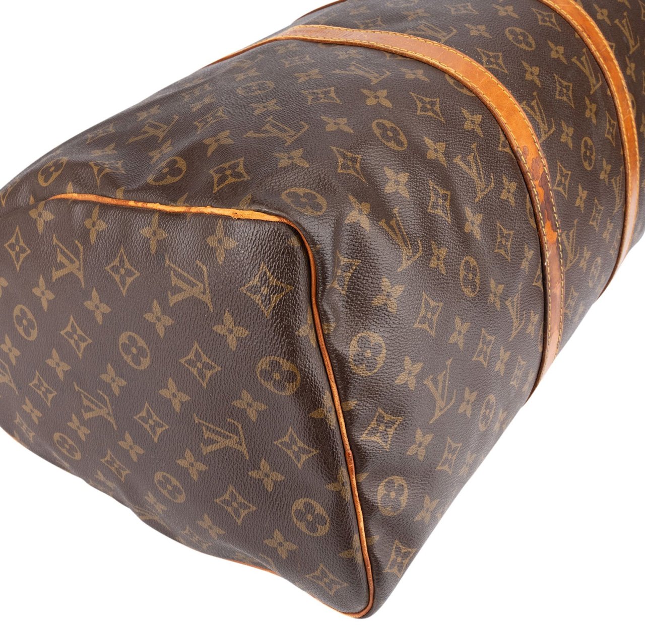 Louis Vuitton Louis Vuitton Monogram Canvas Keepall 50 Travel Bag Bruin