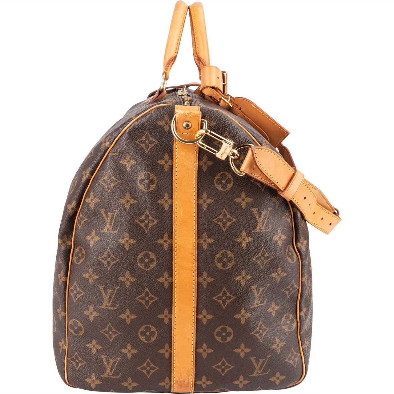Louis Vuitton Louis Vuitton Monogram Canvas Keepall 60 Bandoulière Travel Bag Bruin